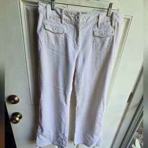 LOFT White Boot Cut Pants